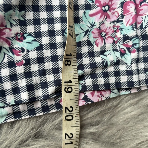 No Comment Blouse Women’s Small Multicolor Floral Off the Shoulder ¾ Sleeve Boho - Picture 9 of 10